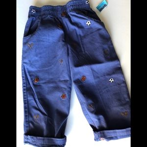 RUGGED BEAR CHINOS WITH SPORTS MOTIF